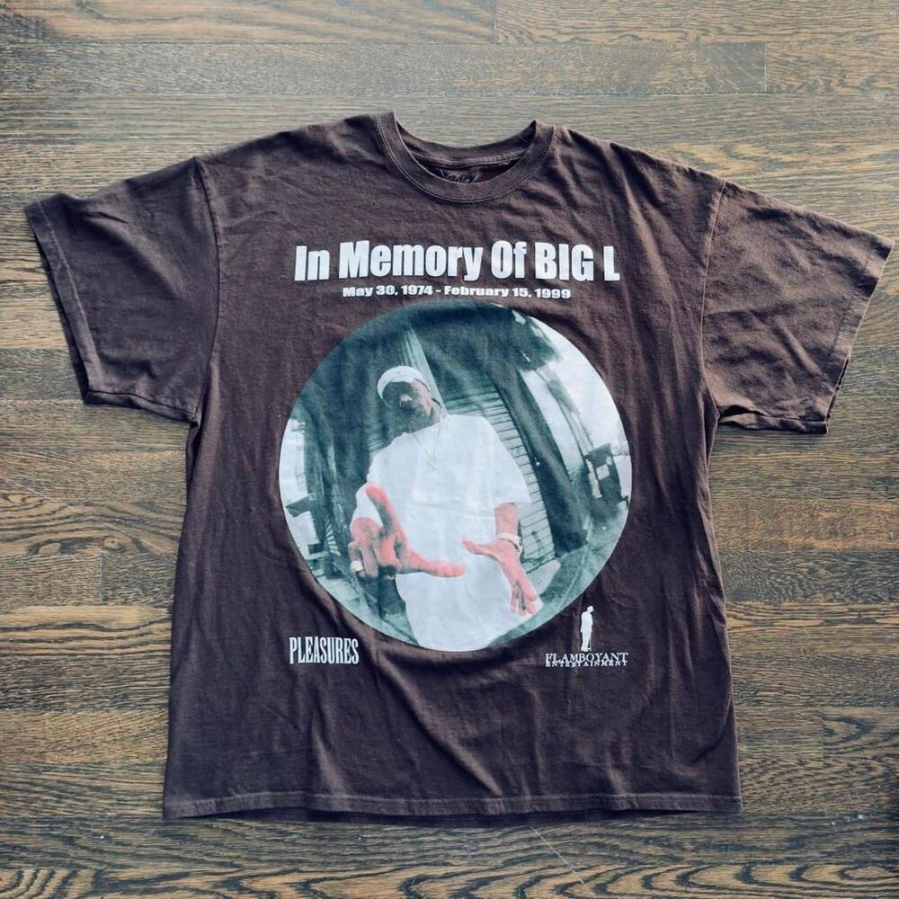 XXL Pleasures Men's Brown and Black T-shirt